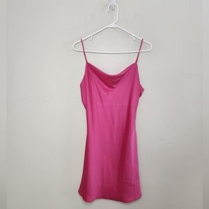 Women's American Threads Pink Slip Dress Sz Large